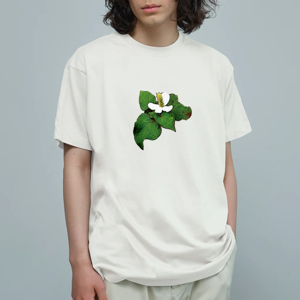 sanobunのドクダミ オーガニックコットンTシャツ