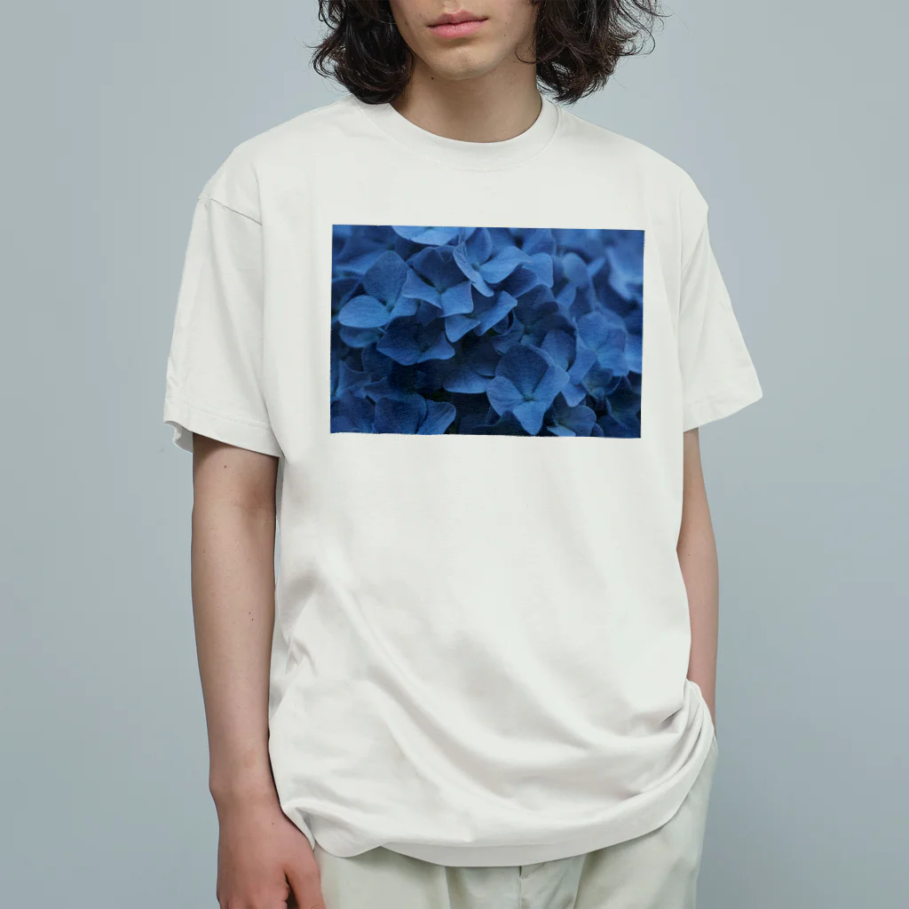 kokoshopの紫陽花くんも青くなる Organic Cotton T-Shirt