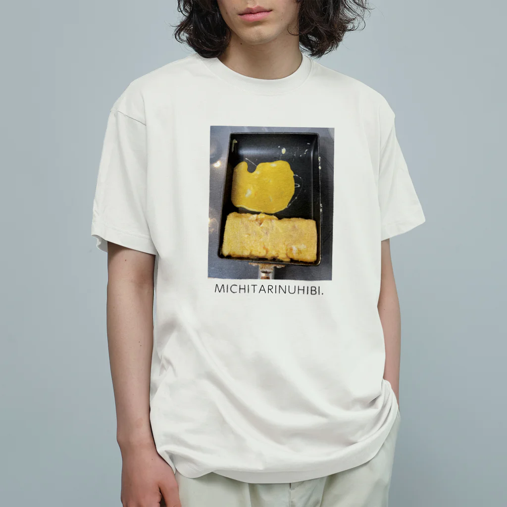 シェフヌクッタのMICHITARINUHIBI オーガニックコットンTシャツ