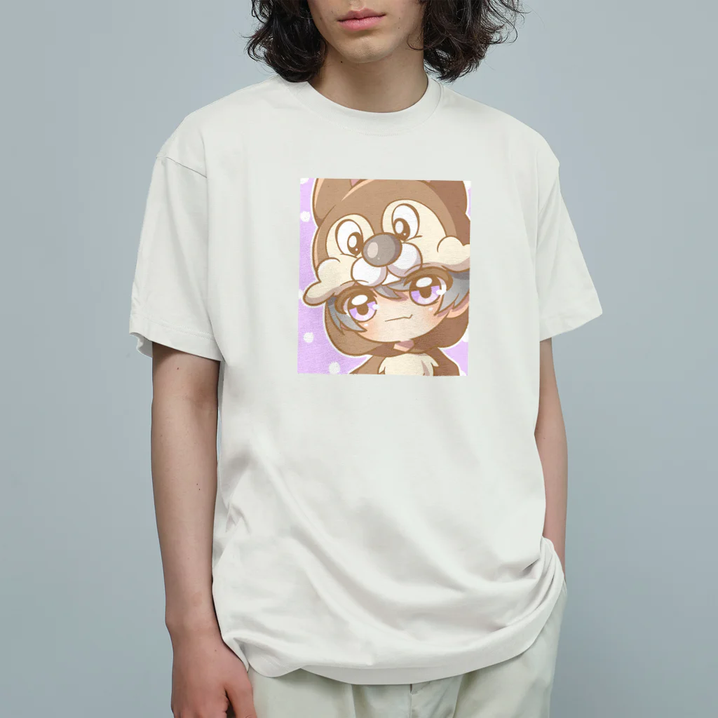 🍇ぱぁ〜ぷぅ〜凛🍇紫好き部🍇(碧紫あおし)のぱぁ~ぷぅ~凛と愉快な仲間たち Organic Cotton T-Shirt