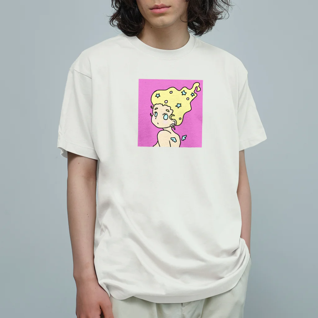 なでしこ@デザインのビビッドな天使ちゃん Organic Cotton T-Shirt