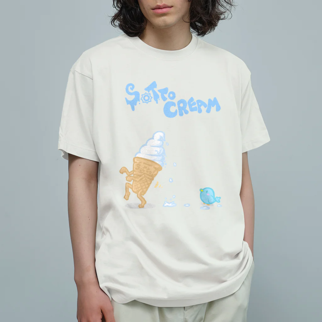 AINE RIUMのそっとクリーム Tシャツ オーガニックコットンTシャツ