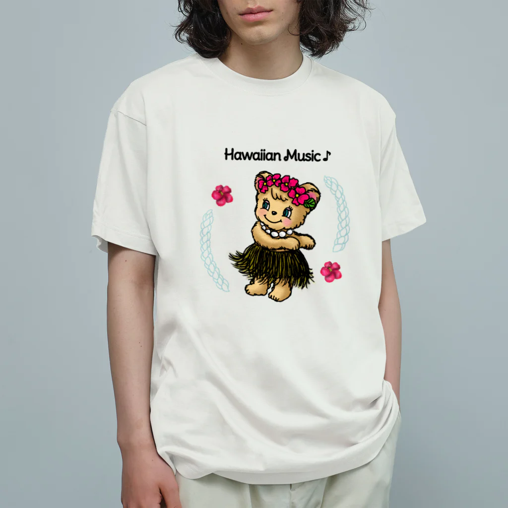 lucky charmのハワイアンミュージック オーガニックコットンTシャツ