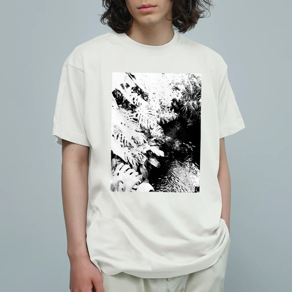 le hoshi★のbotanical garden-waterfall オーガニックコットンTシャツ