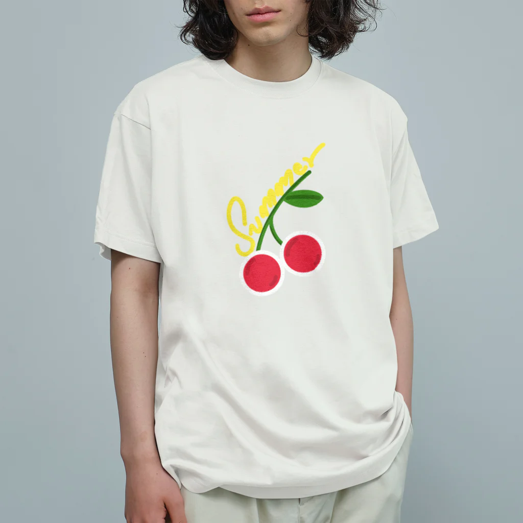 Luis mu ArtLabのCherry Summer Organic Cotton T-Shirt