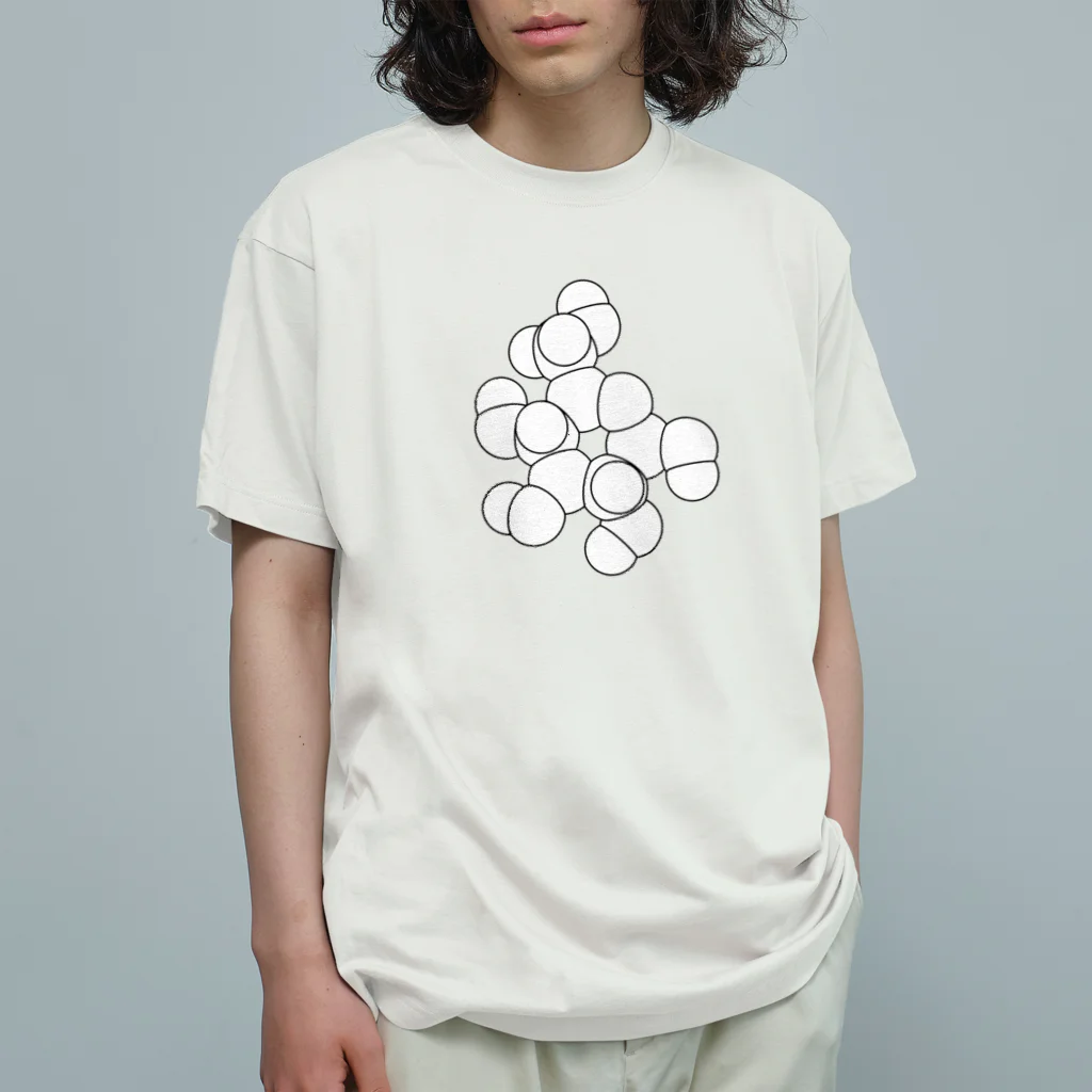 st_drop_laboratoryのグルコースの化学構造式 オーガニックコットンTシャツ