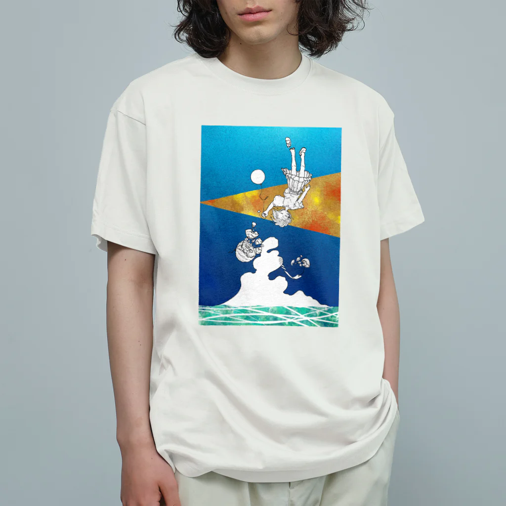 さくらんぼ堂のラムネ色の花弁 Organic Cotton T-Shirt