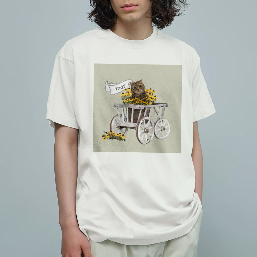 猫のイラスト屋さんのmar hareame Organic Cotton T-Shirt