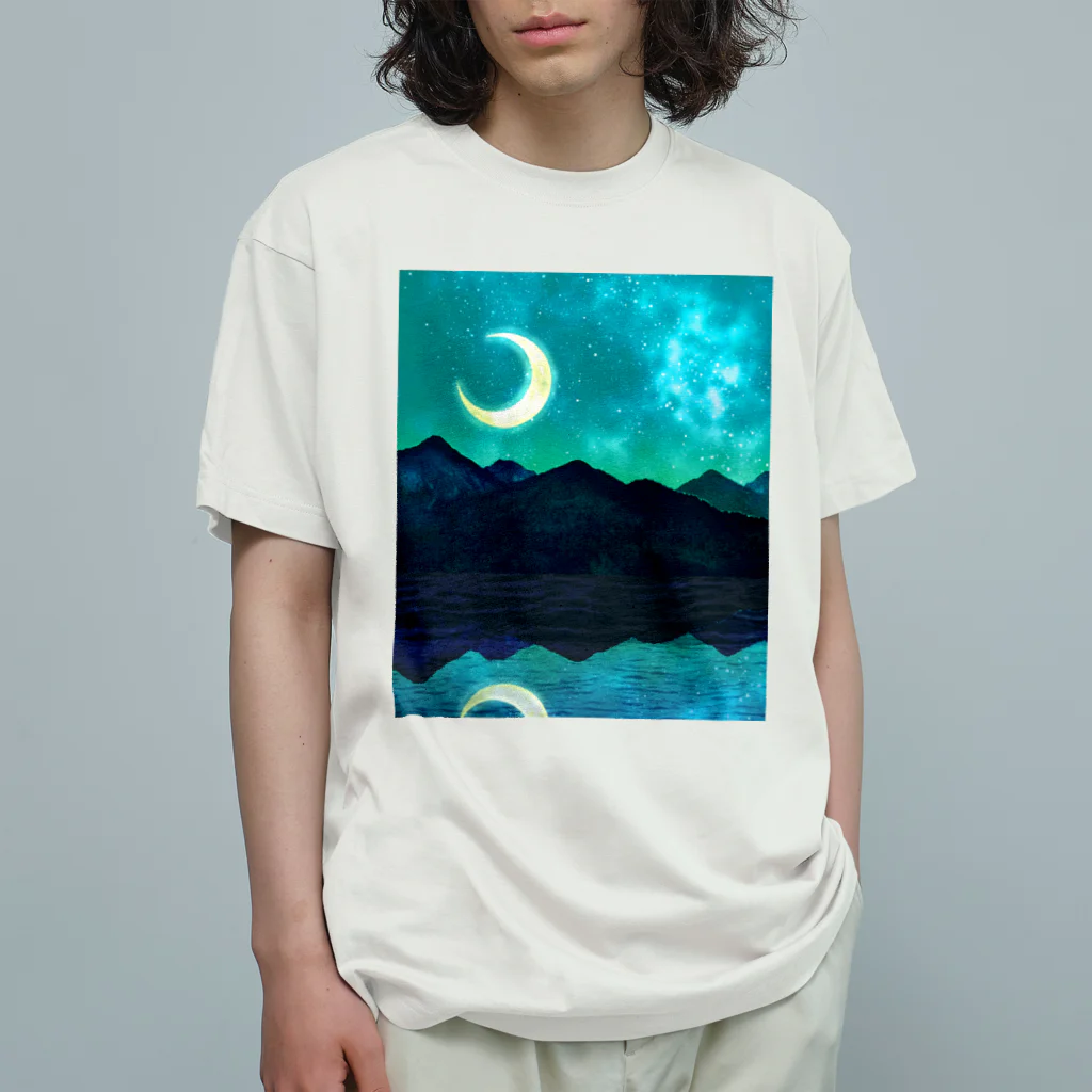 R☆worldの夏の夜空 オーガニックコットンTシャツ