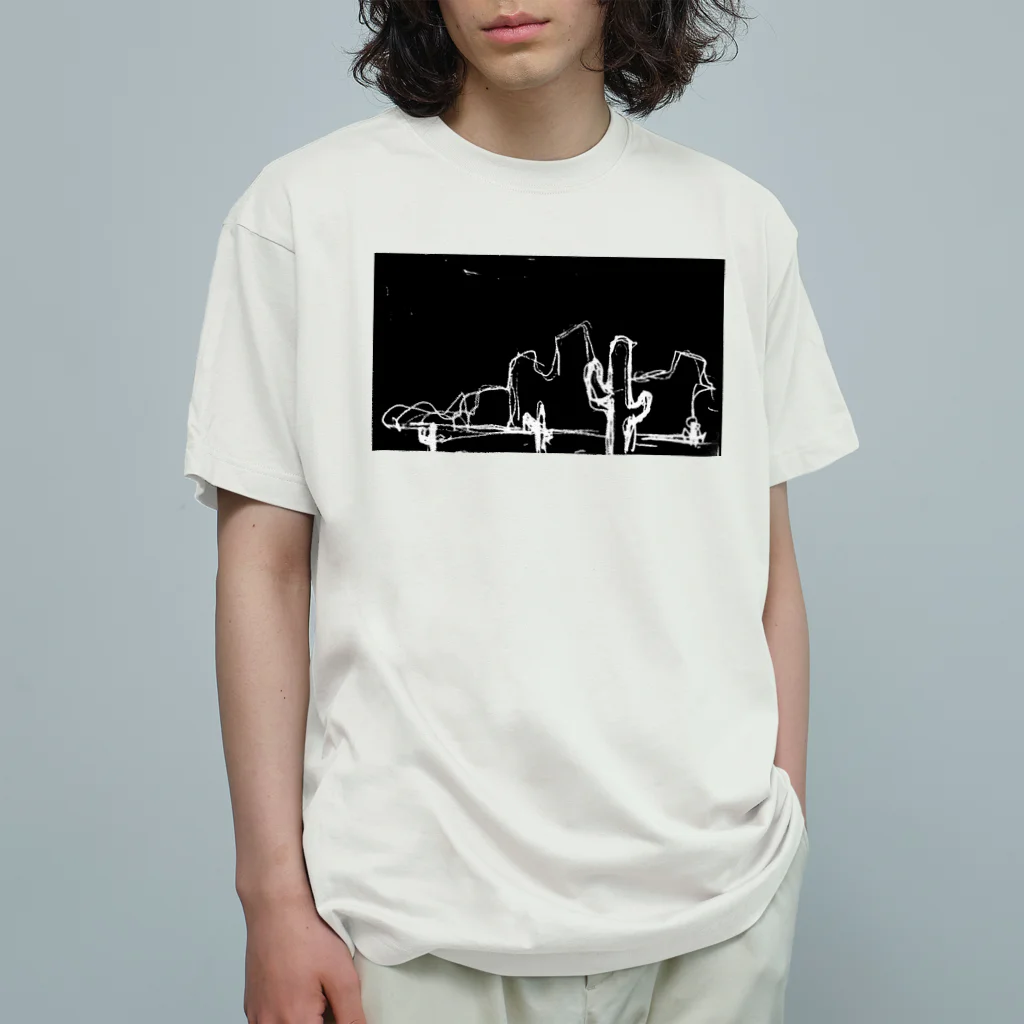 Margaritaのcactus オーガニックコットンTシャツ