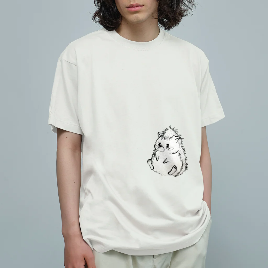 てこらのてこらのハリネズミ オーガニックコットンTシャツ