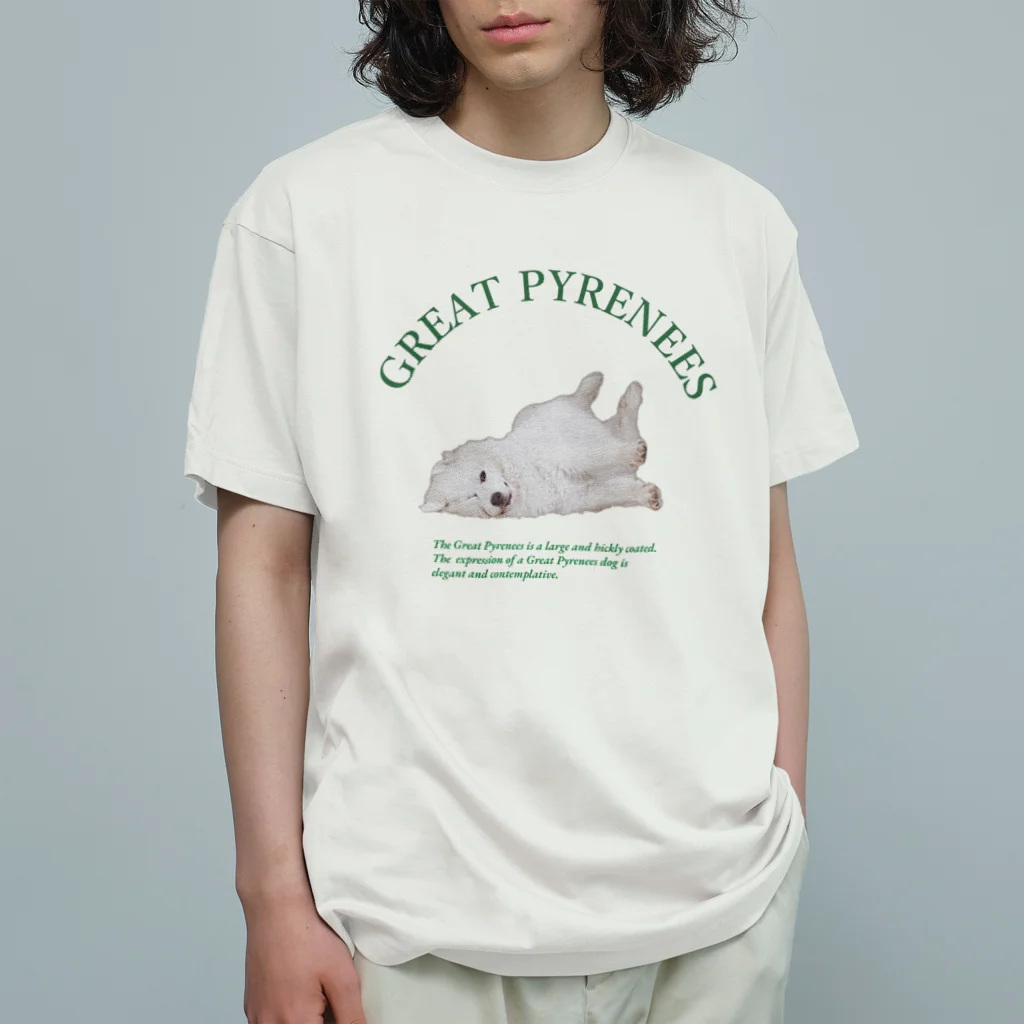 いぬまるわわこの【チャリティ】GREAT!pyrenees オーガニックコットンTシャツ