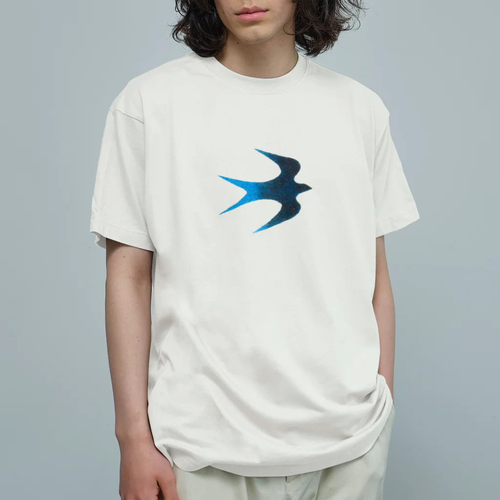 ツバメ堂の青い鳥 Organic Cotton T-Shirt