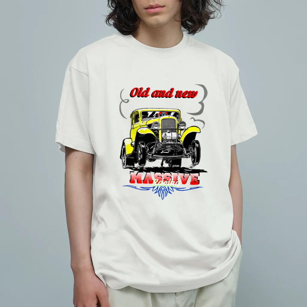 Random Worksのhotrod オーガニックコットンTシャツ