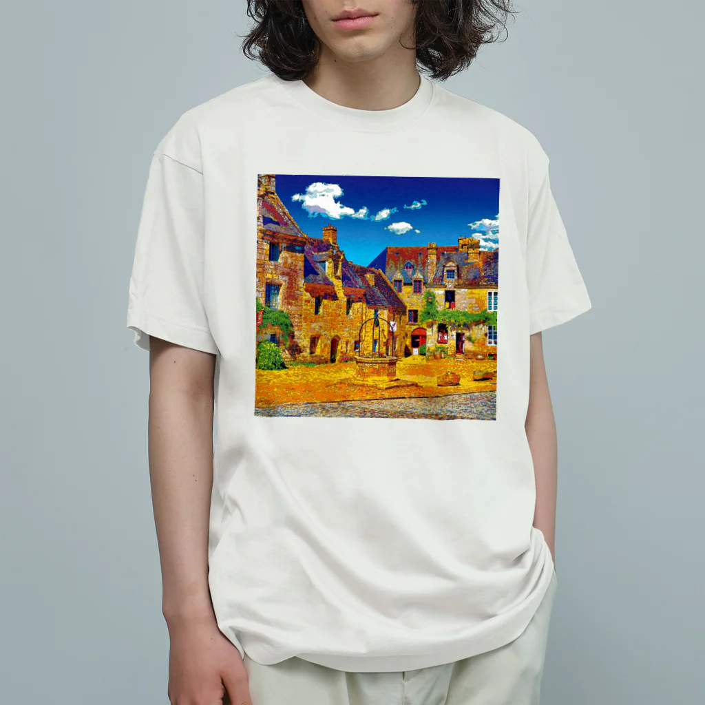 GALLERY misutawoのフランス ロクロナンの街角 Organic Cotton T-Shirt