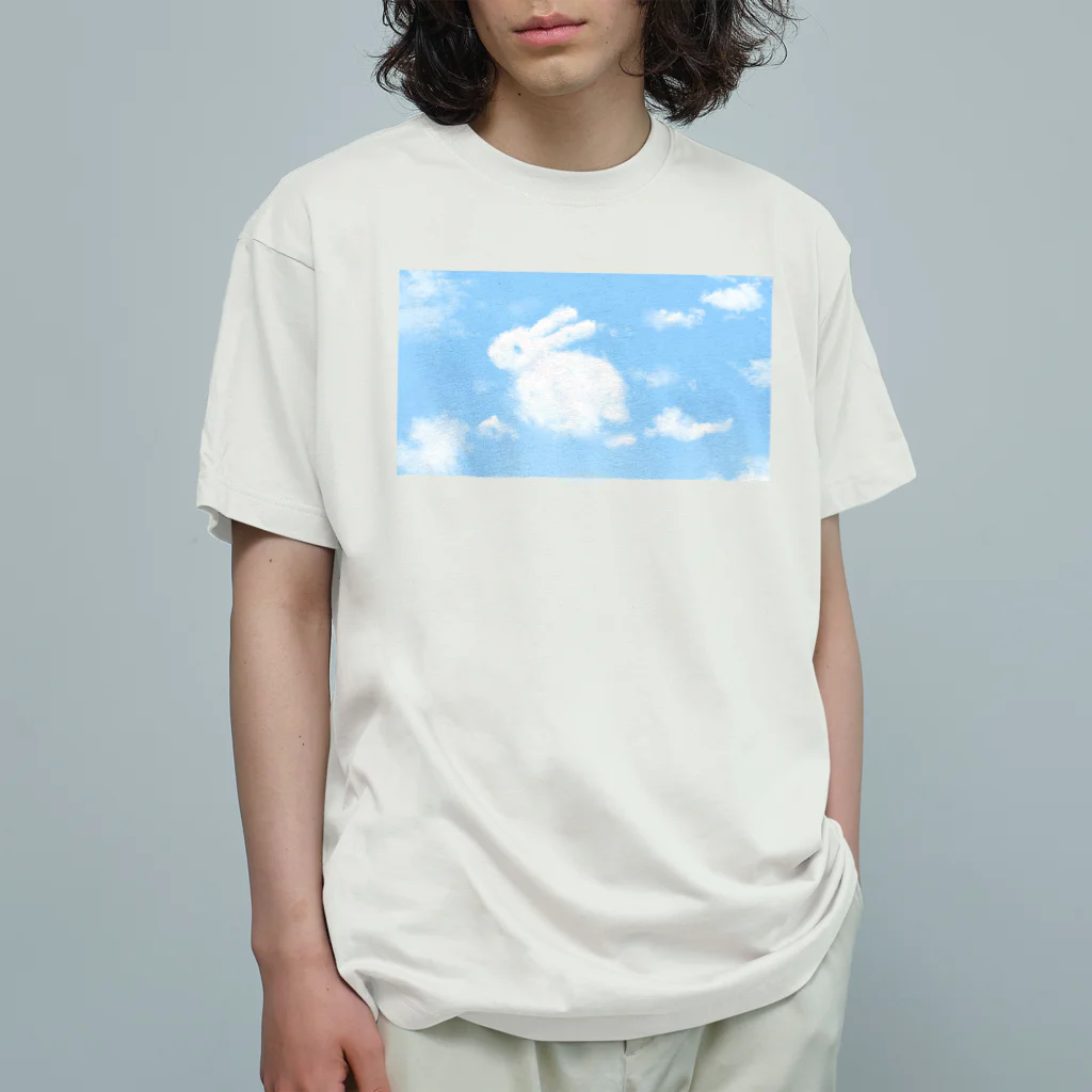 USAGI DESIGN -emi-のうさぎ雲 Organic Cotton T-Shirt