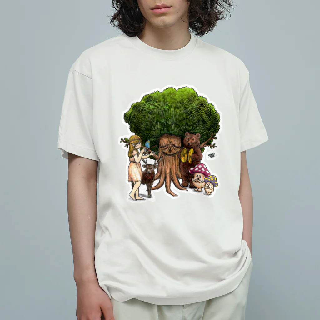 楽しんでいこうや西岡の森のアンサンブル Organic Cotton T-Shirt