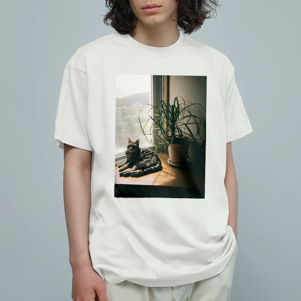 毎日ころりんの猫の写ルンです オーガニックコットンTシャツ