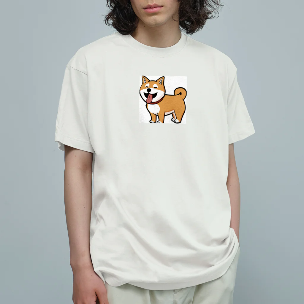 Shibainuteikokuのコミック柴犬 オーガニックコットンTシャツ