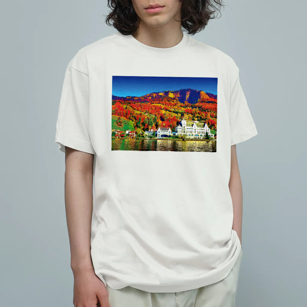 GALLERY misutawoのスイス 秋のヴィッツナウ Organic Cotton T-Shirt