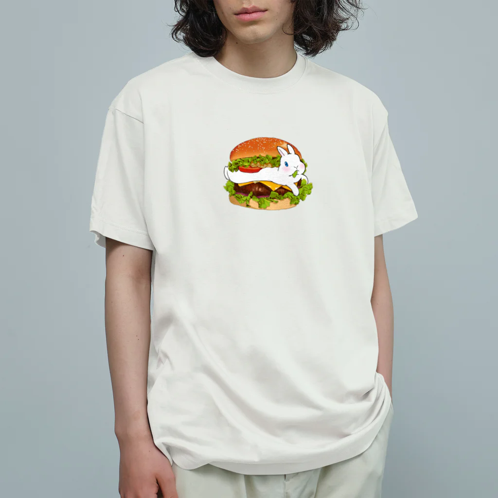 うさぎ王子のしもべのチーズラビットバーガー Organic Cotton T-Shirt