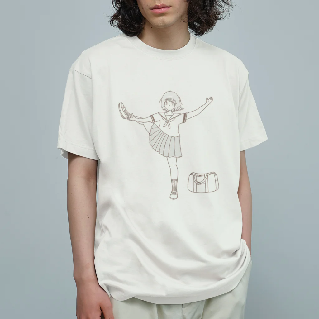 Mrs.Bean/ミセスビーンのY字バランス☆ Organic Cotton T-Shirt