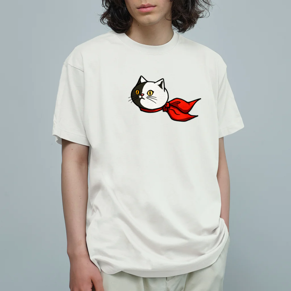 TAKE-TONのスカーフネコ オーガニックコットンTシャツ