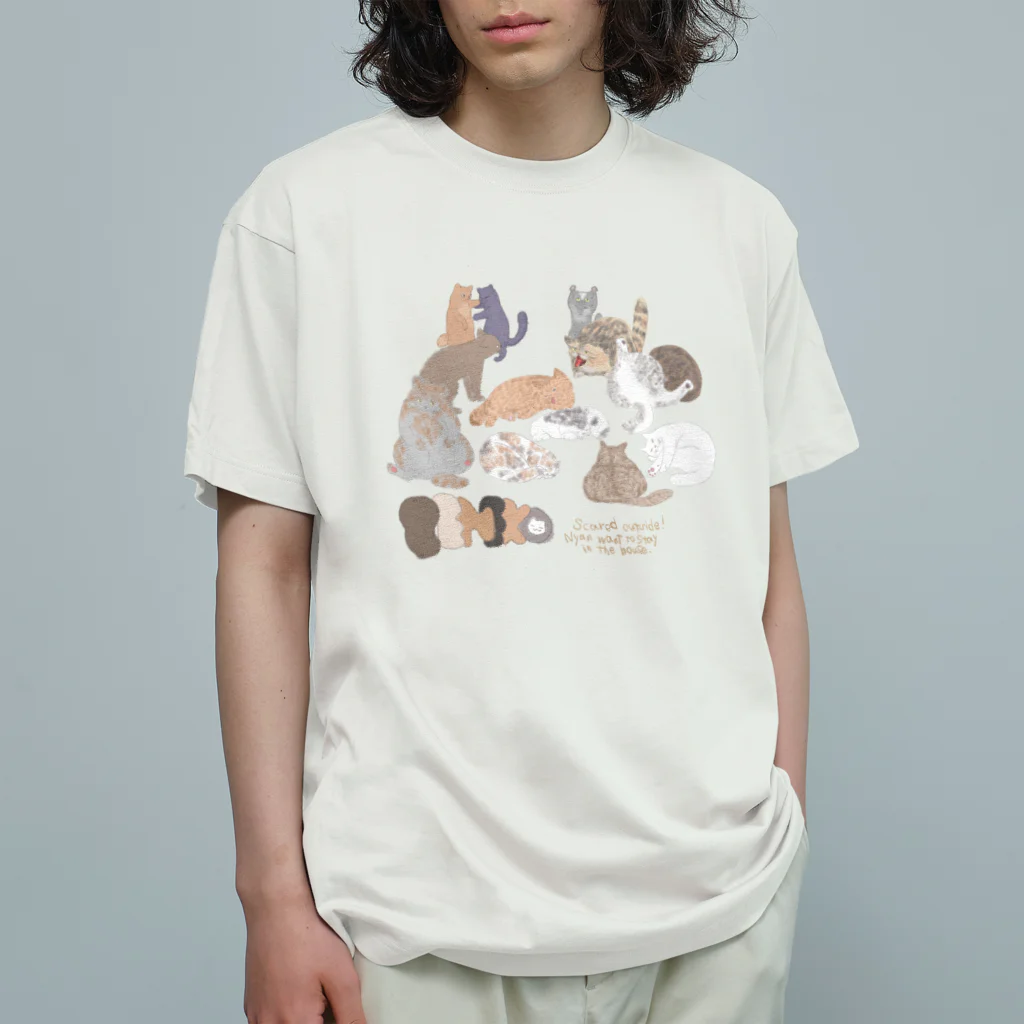 ktmの家に居たい猫 オーガニックコットンTシャツ