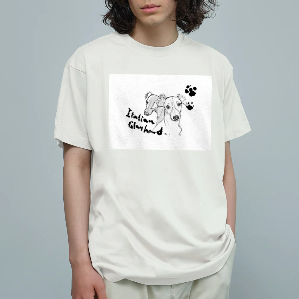 イタグレ／ビーグルshopのイタグレ（犬） オーガニックコットンTシャツ