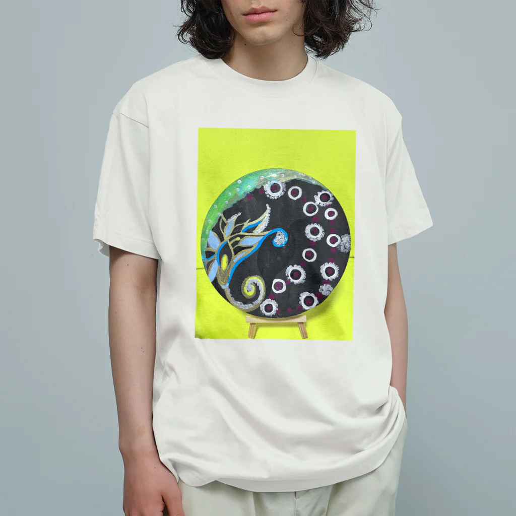 NIL のウサギの幽霊と花 Organic Cotton T-Shirt