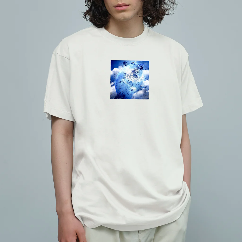 yuucanvasの宇宙アート･水の惑星 Organic Cotton T-Shirt