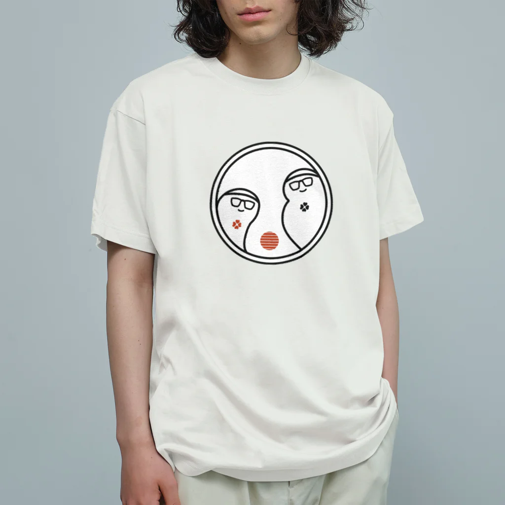 赤字黒字の赤字さん黒字さん Organic Cotton T-Shirt