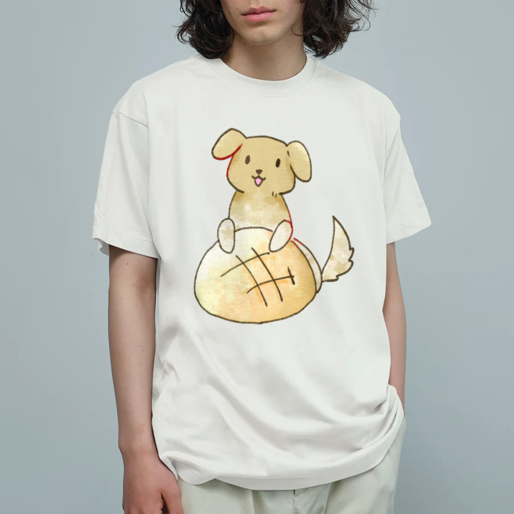 碧野屋のメロンパン×いぬ オーガニックコットンTシャツ