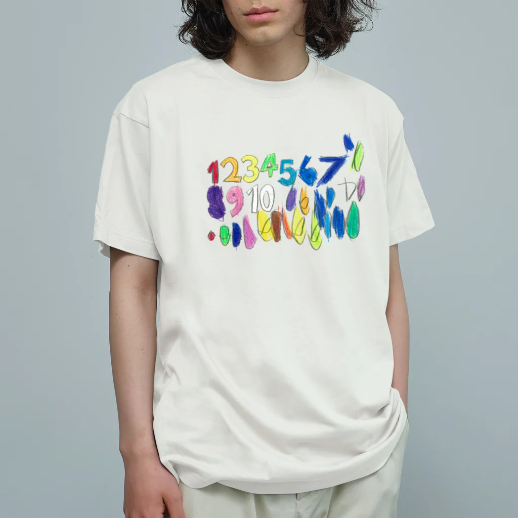 kazuuuuuのすうじ オーガニックコットンTシャツ