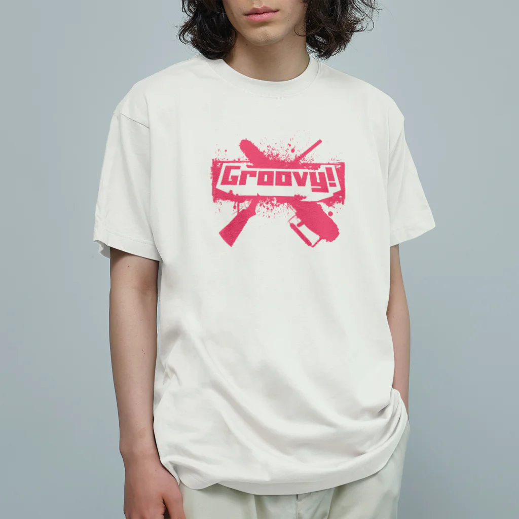 stereovisionのGroovy!(イカすぜ) Organic Cotton T-Shirt