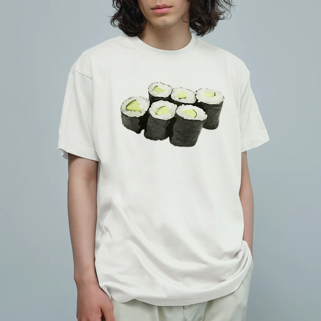 脂身通信Ｚのお寿司_細巻き寿司_かっぱ巻き_221024 Organic Cotton T-Shirt