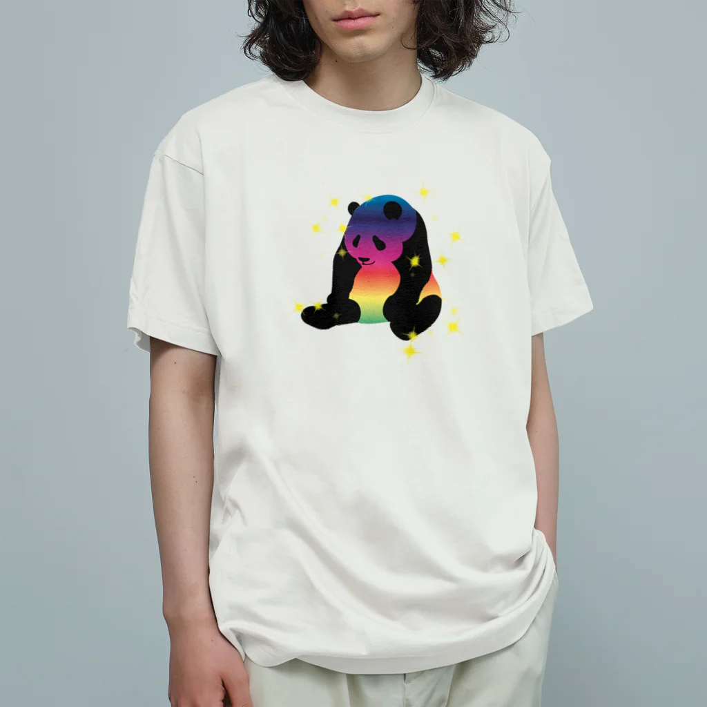 ヒロシオーバーダイブの無敵中のパンダ Organic Cotton T-Shirt