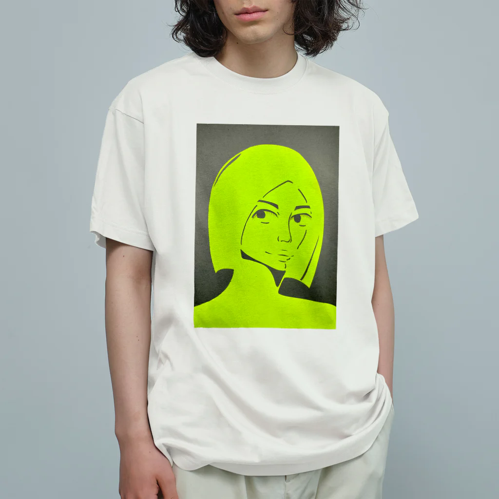 わかばーとの蛍光少女 オーガニックコットンTシャツ