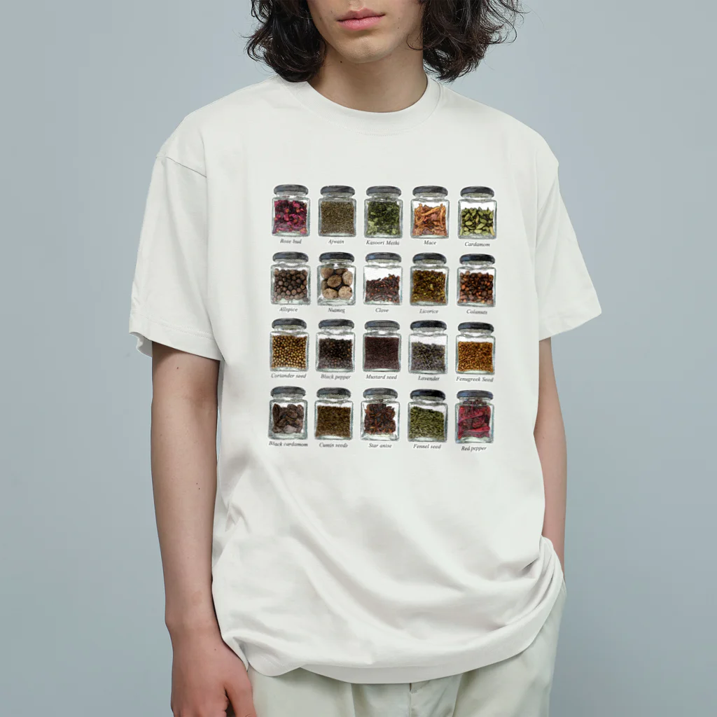 黒澤あおいの食べ物-スパイス- Organic Cotton T-Shirt