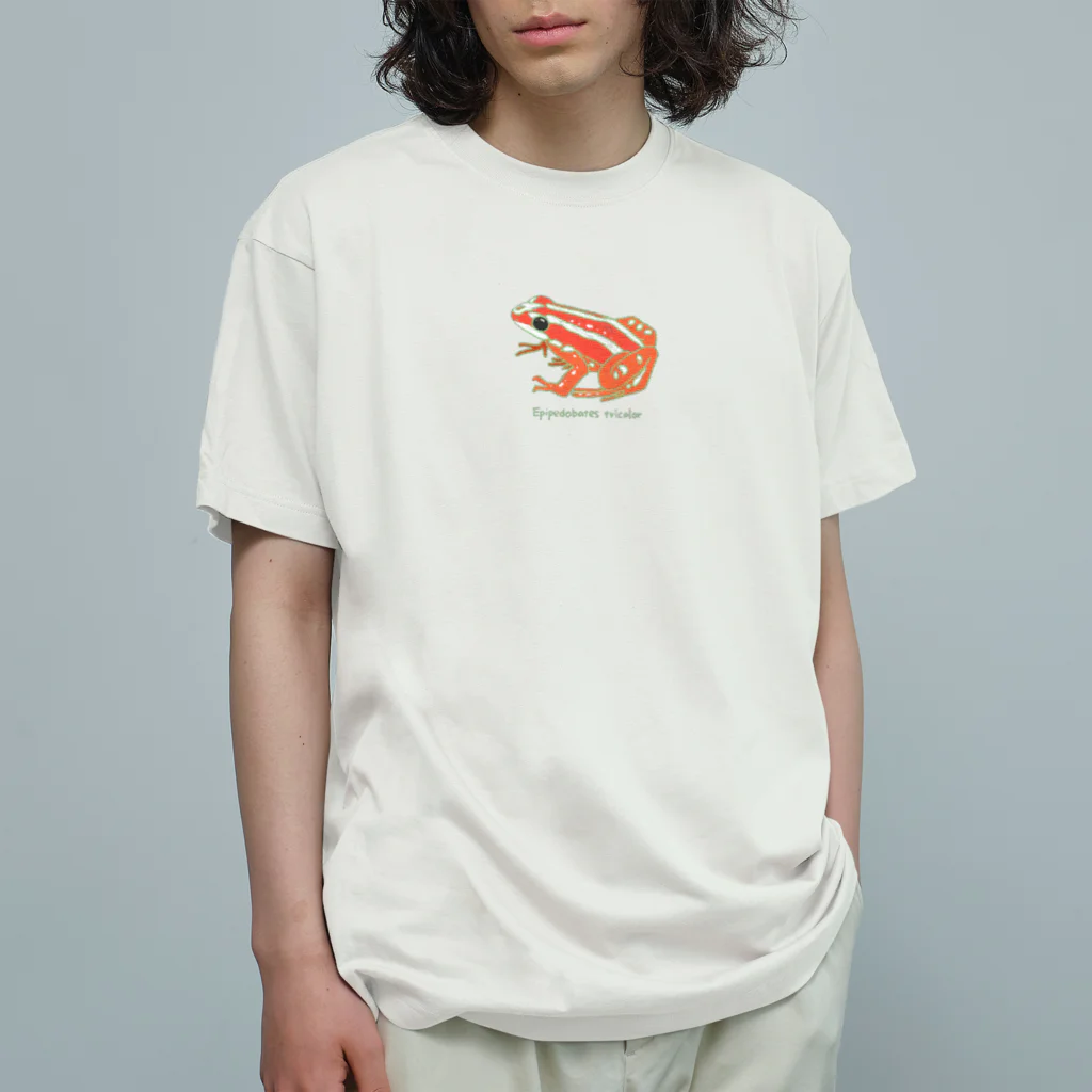 LEOLEOのミイロヤドクガエル オーガニックコットンTシャツ