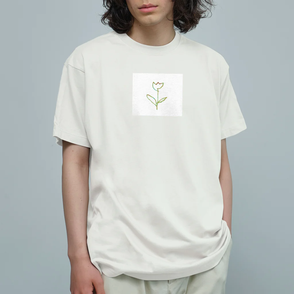 rilybiiの虹色 Tulip オーガニックコットンTシャツ