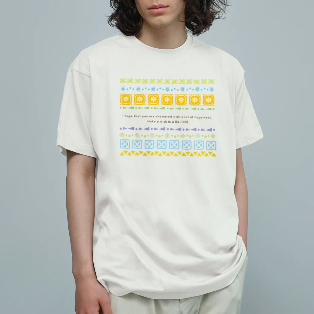 design at.のハジチに願いをこめて Organic Cotton T-Shirt