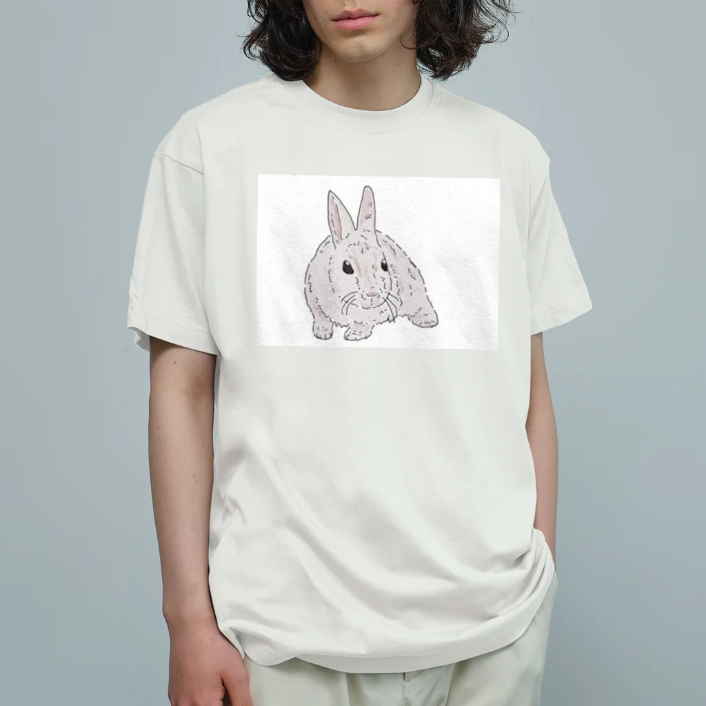 niwatsukinoのうさぎのウサ丸 オーガニックコットンTシャツ