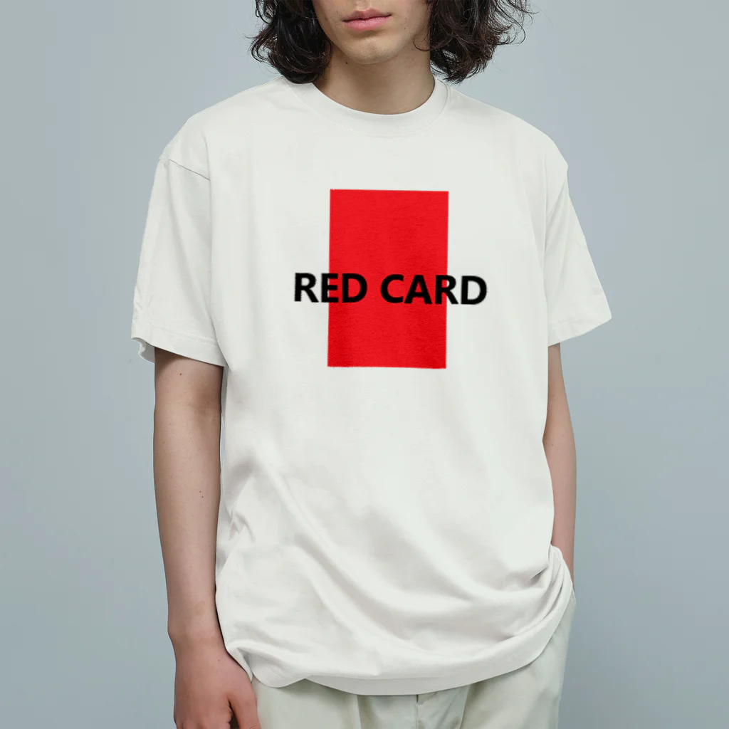 アメリカンベース のレッドカード　⚽　サッカー Organic Cotton T-Shirt