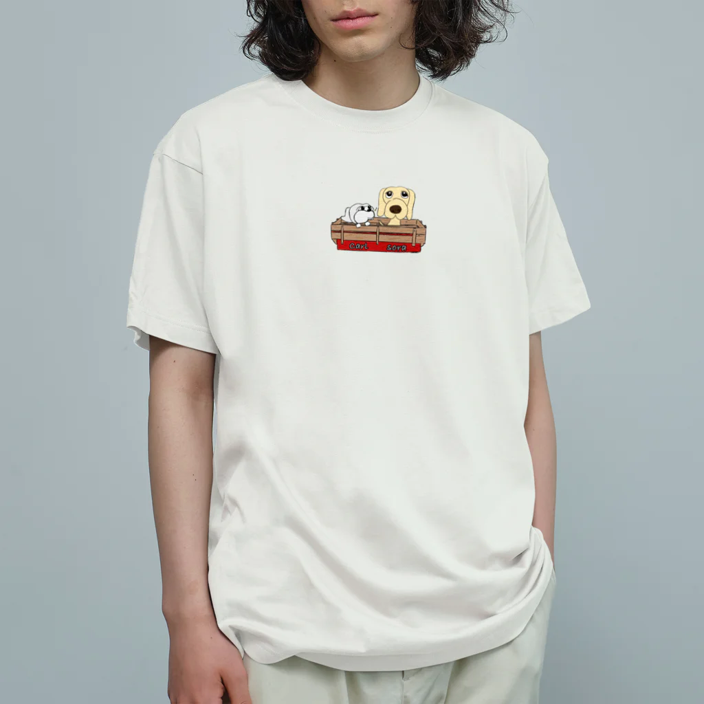 ソラッキーのsora  carl オーガニックコットンTシャツ