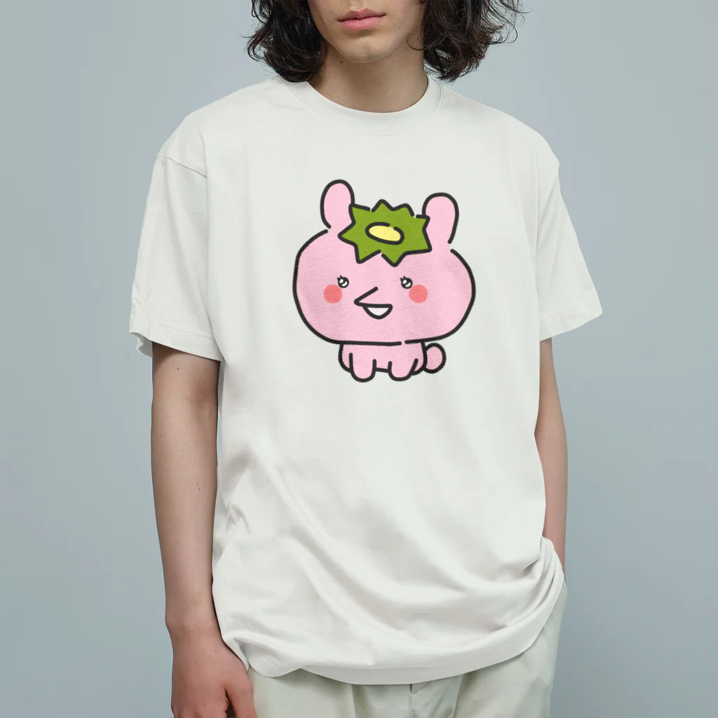 flower87boxのかっぱうさぎ（ピンク） Organic Cotton T-Shirt