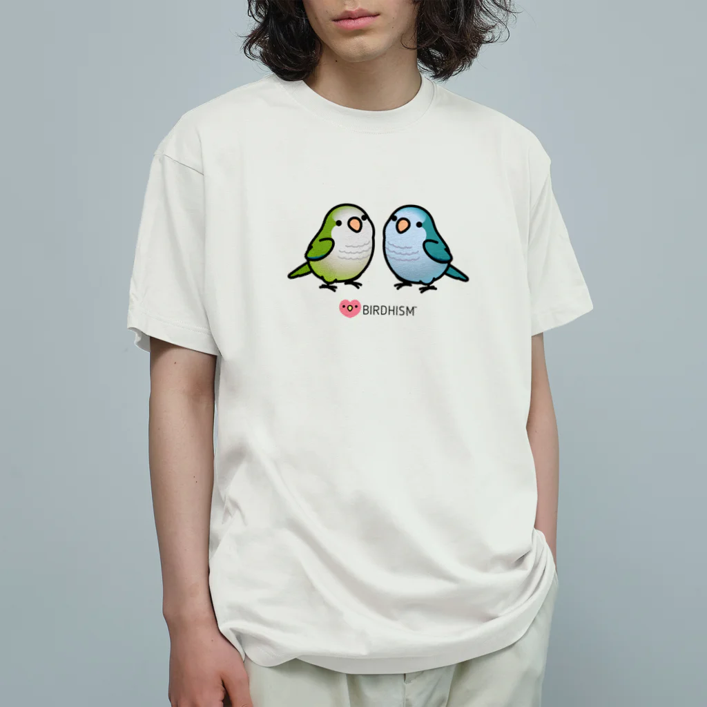 Cody the LovebirdのChubby Bird 仲良しオキナインコ Organic Cotton T-Shirt