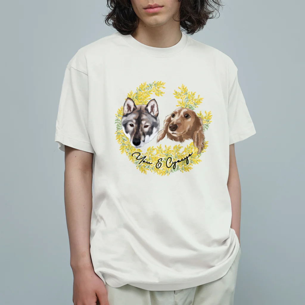 みきぞーん｜保護猫 ミッキー画伯と肉球とおともだちのchacha you オーガニックコットンTシャツ