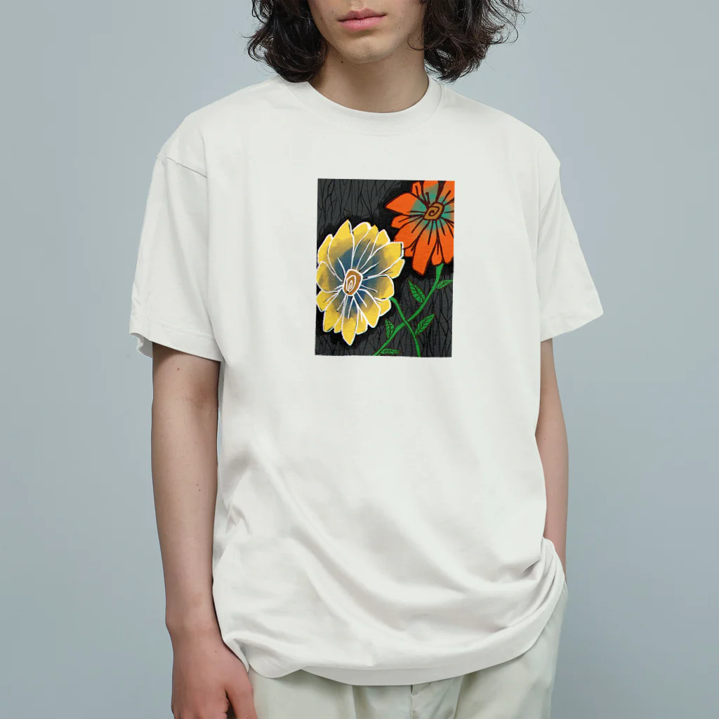 SN-storeの花 オーガニックコットンTシャツ