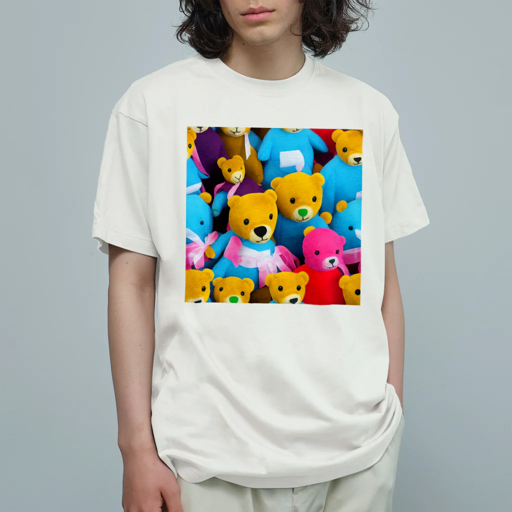 ミラくまのくまさんがたくさん オーガニックコットンTシャツ